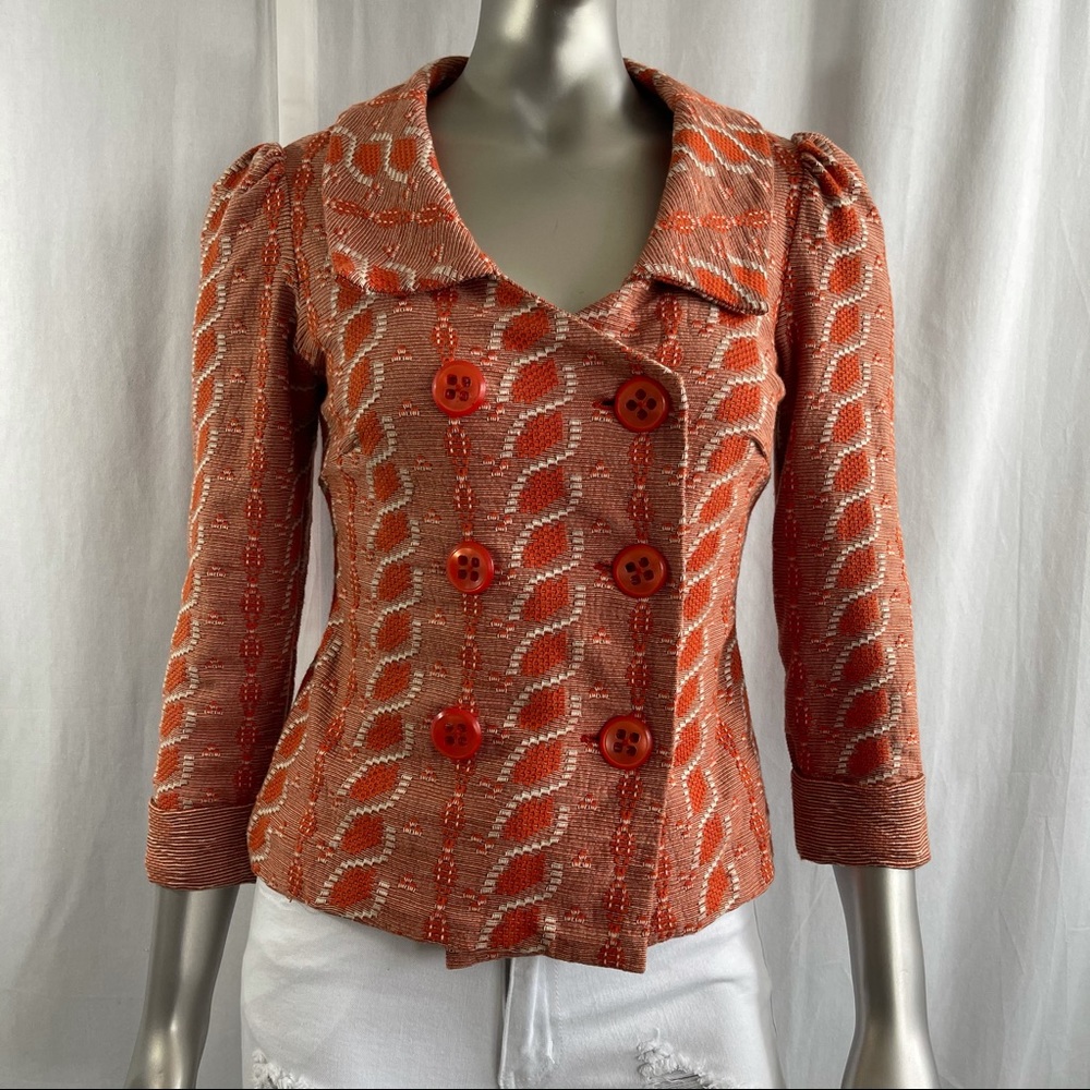 HWR Monogram Liasis Orange Blazer Jacket